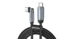 Porodo Braided 100W PD C to C Cable With Rotatable Head 1M