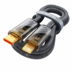 Porodo Braided 27W PD C to Lightning Cable With Transparent Head 1M
