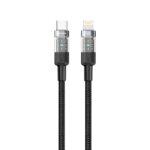 Porodo Braided 30W PD C to Lightning Fast Charging Cable with Transparent Head 1.2M