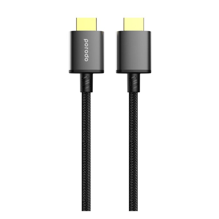 Porodo Braided HDMI Cable with HD Output & High-Speed Streaming