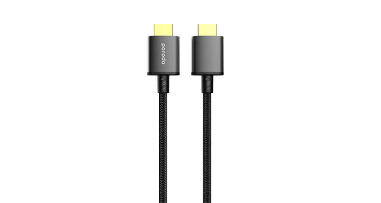 Porodo Braided HDMI Cable with HD Output & High-Speed Streaming