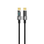 Porodo Braided Transparent USB-C TO USB-C Cable