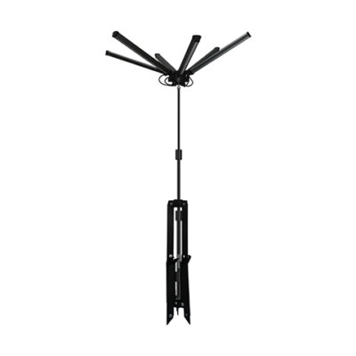 Porodo Camping Light Full Set 6Lamp, Stand, 3.2M Wire with Clip, Cigarette Lighter, Remote control and Bag