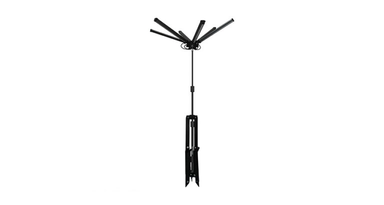 Porodo Camping Light Full Set 6Lamp, Stand, 3.2M Wire with Clip, Cigarette Lighter, Remote control and Bag