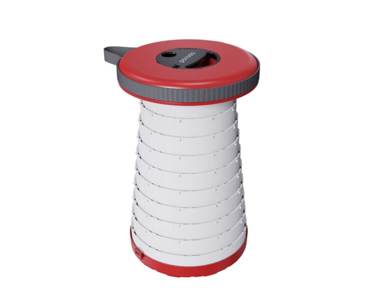 Porodo Camping Telescopic LED (White/Yellow) Stool
