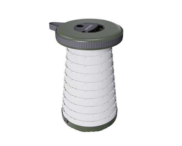 Porodo Camping Telescopic LED (White/Yellow) Stool