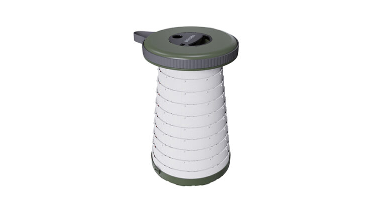 Porodo Camping Telescopic LED (White/Yellow) Stool