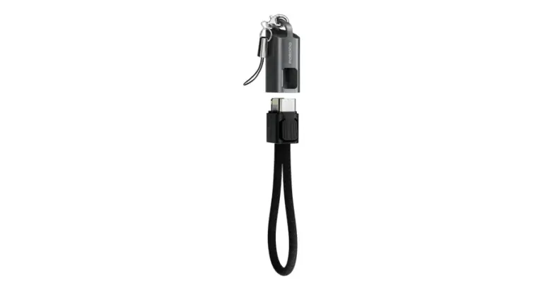Porodo Chargeloop Keychain Data Cable USB-C to Lightning