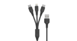 Porodo Charging Cable PVC 3 in 1 Cable