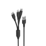 Porodo Charging Cable PVC 3 in 1 Cable