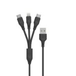 Porodo Charging Cable PVC 3 in 1 Cable