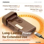 Porodo Clavis Multi-Functional Shaver Kit with Built-In Trimmer & Mirror