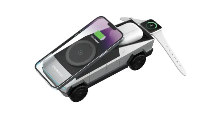Porodo Cyber Dock Wireless Charger with Rotating Stand