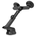Porodo Dax-L Dual MagSafe Car Phone Mount with Adjustable Telescopic Arm