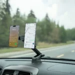 Porodo Dax-L Dual MagSafe Car Phone Mount with Adjustable Telescopic Arm
