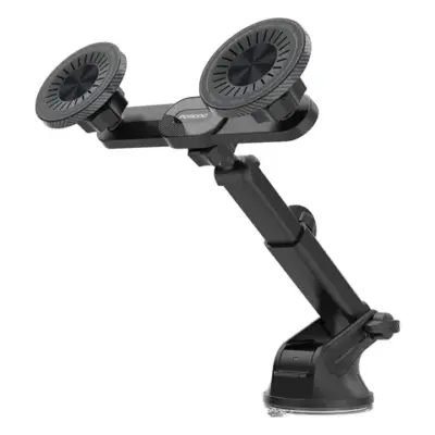 Porodo Dax-L Dual MagSafe Car Phone Mount with Adjustable Telescopic Arm