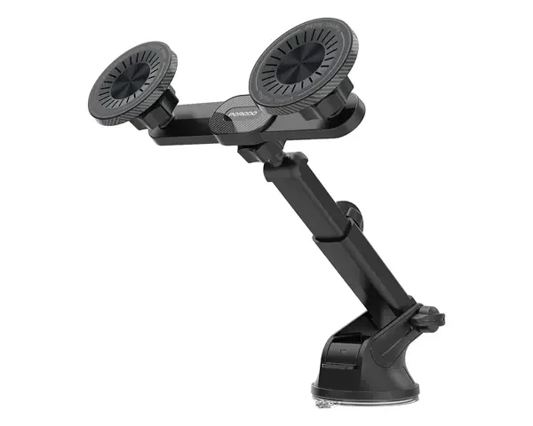 Porodo Dax-L Dual MagSafe Car Phone Mount with Adjustable Telescopic Arm