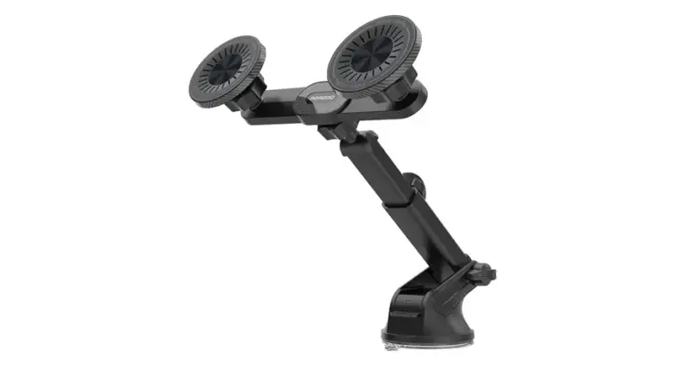 Porodo Dax-L Dual MagSafe Car Phone Mount with Adjustable Telescopic Arm