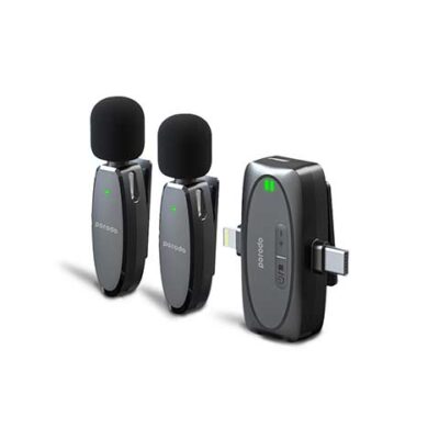 Porodo Dual Connector Lavalier Microphone Dual Mic