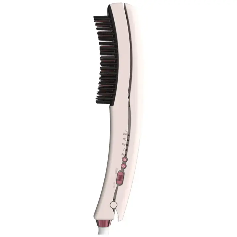 Porodo Dual-Mode Hair Straightening Brush with Detachable Comb