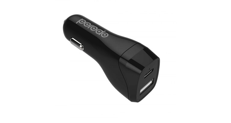 Porodo Dual Port Car Charger 30W / PD 18W