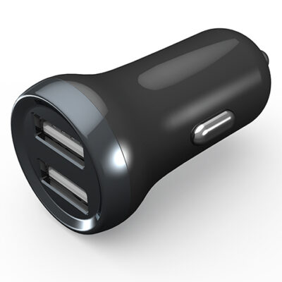 Porodo Dual Port Mini Car Charger 2.4A