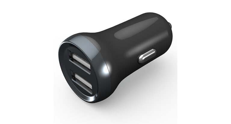 Porodo Dual Port Mini Car Charger 2.4A