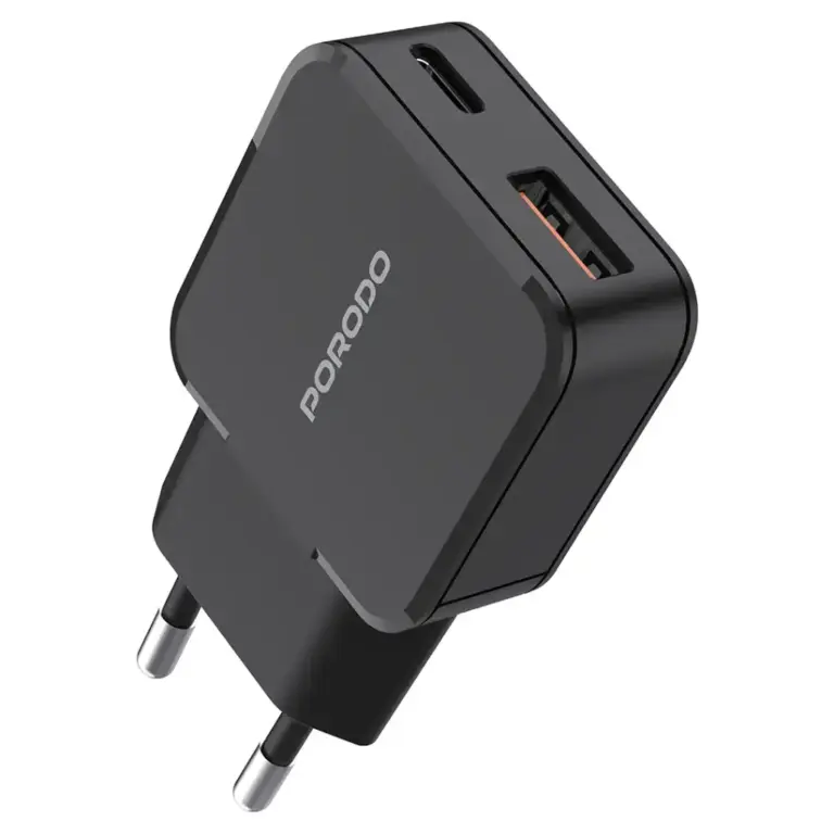 Porodo Dual-Port Mini Wall Charger PD 20W