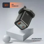 Porodo Dual-Port | Digital Display Quick Charger