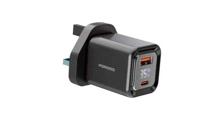 Porodo Dual-Port | Digital Display Quick Charger