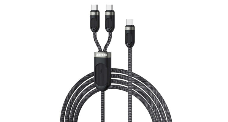 Porodo Dual Type-C Fast Charging Cable USB-C PD Input