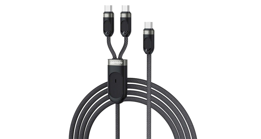 Porodo Dual Type-C Fast Charging Cable USB-C PD Input