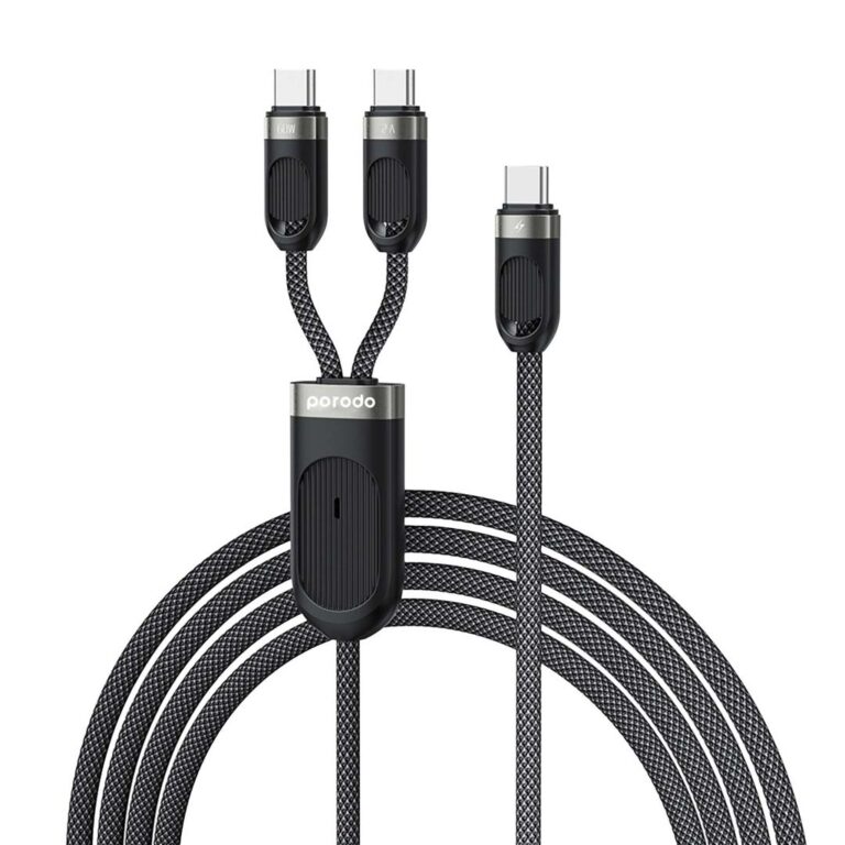 Porodo Dual Type-C Fast Charging Cable USB-C PD Input