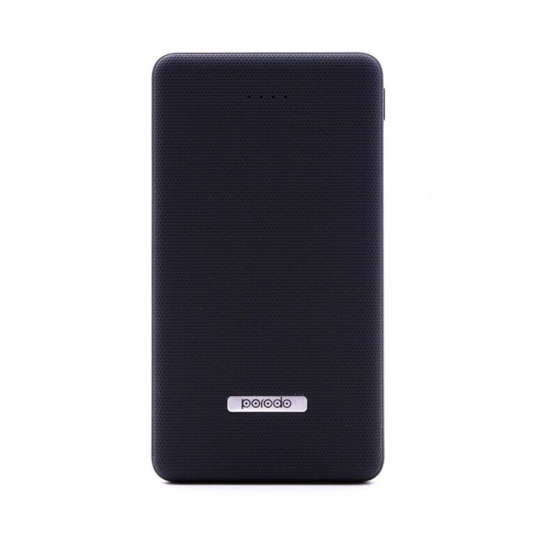 Porodo Dual USB Power Bank 10000mAh with Rubberised Surface