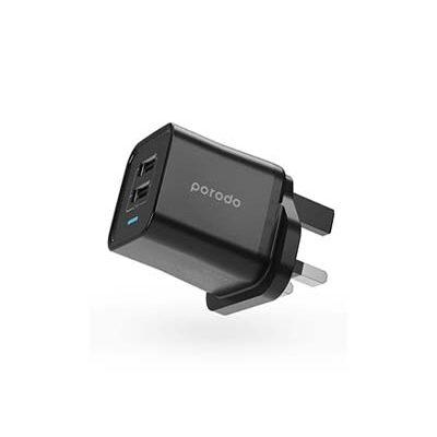 Gadget Pulse Kenya 57 Porodo Dual USB Wall Charger 2.4A UK