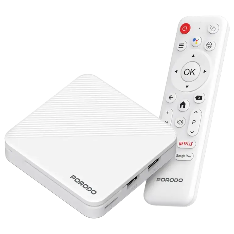 Porodo Echobox Android TV Box with 4K Ultra HD Streaming