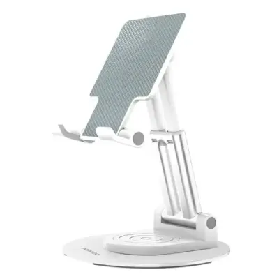 Porodo Foldable Phone & Tablet Desk Stand with Adjustable Telescopic Rod