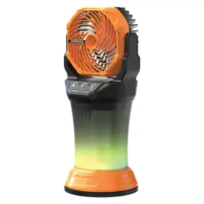 Porodo FreshPulse Portable Misting Fan - Orange & Black