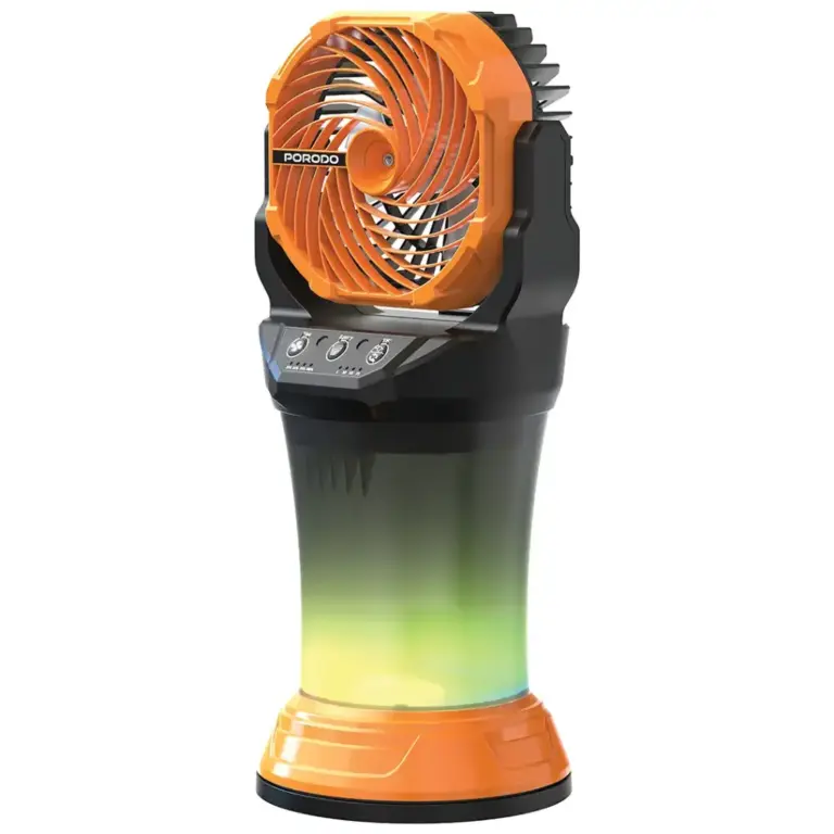 Porodo FreshPulse Portable Misting Fan - Orange & Black