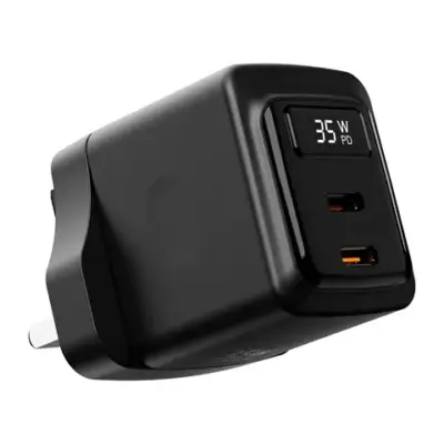 Gadget Pulse Kenya 56 Porodo GaN 35W Dual USB-C Wall Charger with Power Display