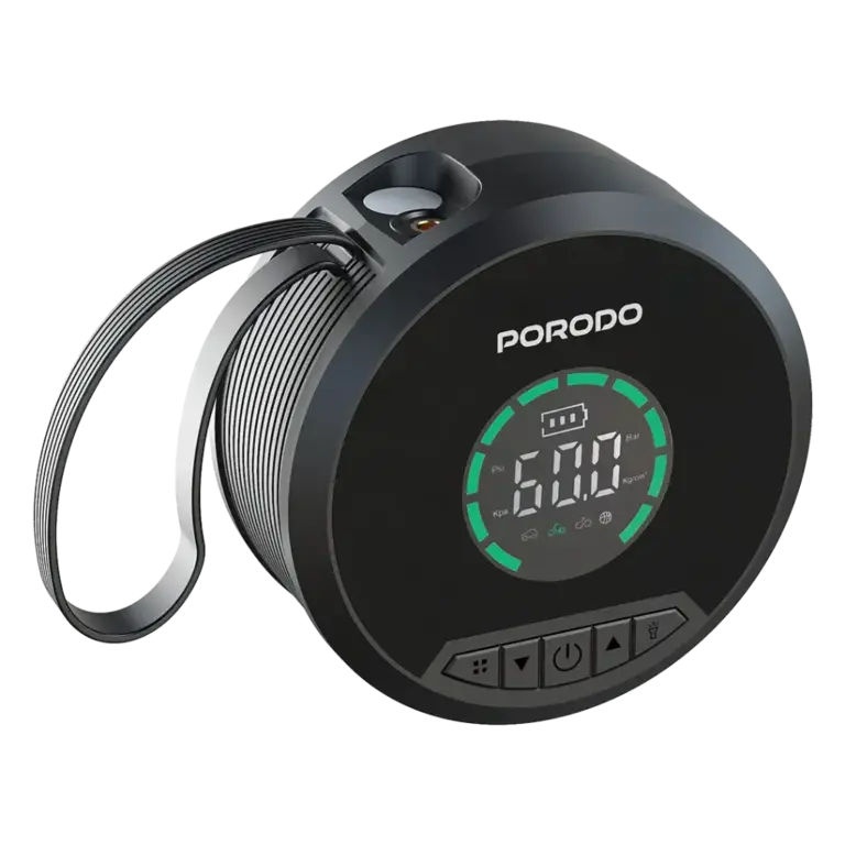 Porodo Gagefit Power Bank & Jump Starter with Tire Inflator & Lightning Lamp