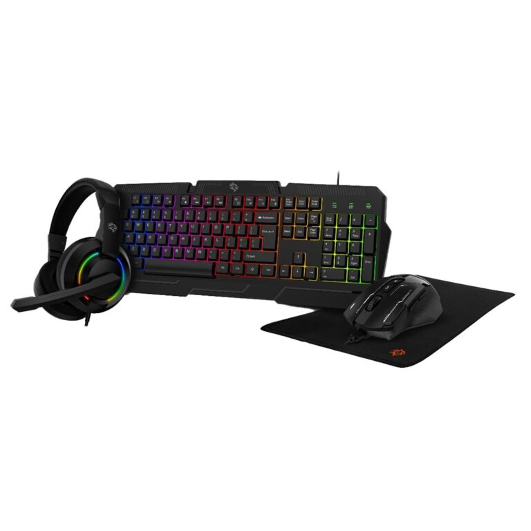 Porodo Gaming 4 in 1 Combo with Keyboard, Headphone, Mouse and Mouse Pad