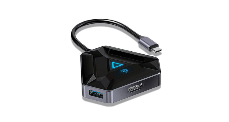 Porodo Gaming 6in1 USB-C Hub Type-C PD 100W HDMI USB SD MicroSD