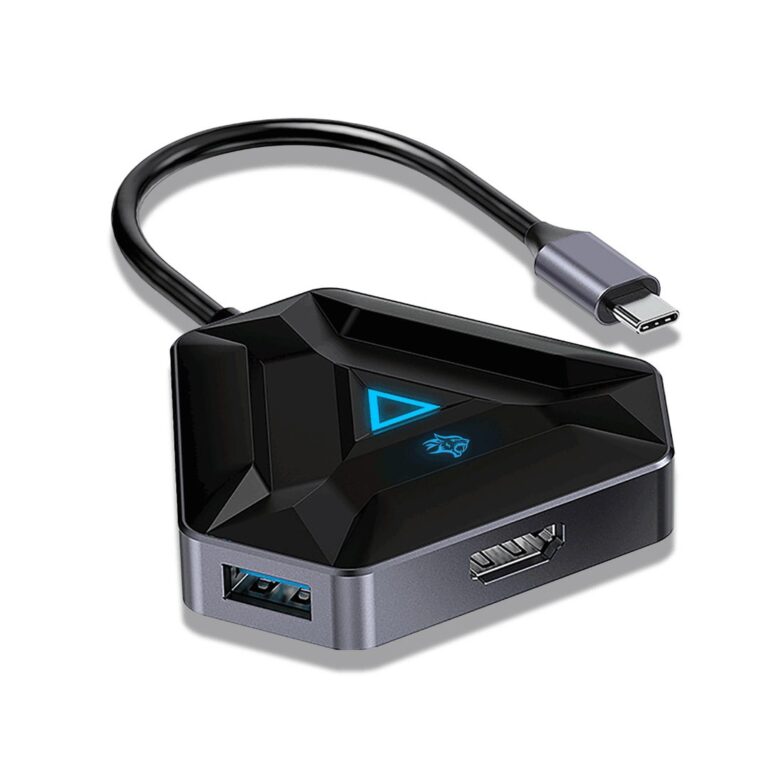 Porodo Gaming 6in1 USB-C Hub Type-C PD 100W HDMI USB SD MicroSD
