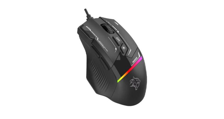 Porodo Gaming 8D RGB Wired Mouse DPI 7200