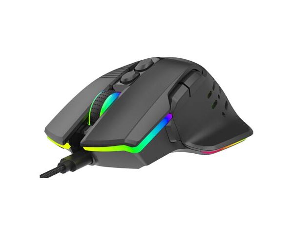 Porodo Gaming 9D Wired Mouse DPI 12800 with 13 Modes RGB Light