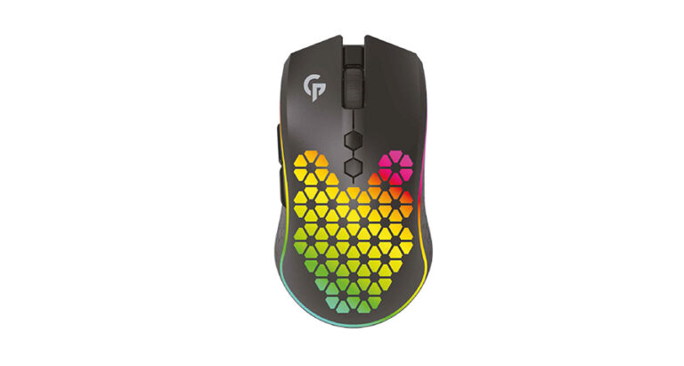 Porodo Gaming 9D Wireless RGB Mouse 10000 DPI with Built-In Rechargeable Battery 600mAh