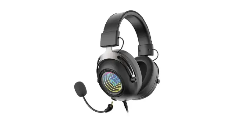 Porodo Gaming Infinity Mirror RGB Gaming Headset with Detachable Omnidirectional Mic