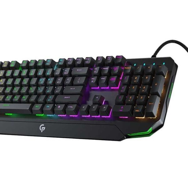 Porodo Gaming Mechanical Gaming Keyboard Ultra With Rainbow Lighting And Aluminum Panel