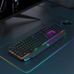Porodo Gaming Mechanical Gaming Keyboard Ultra With Rainbow Lighting And Aluminum Panel